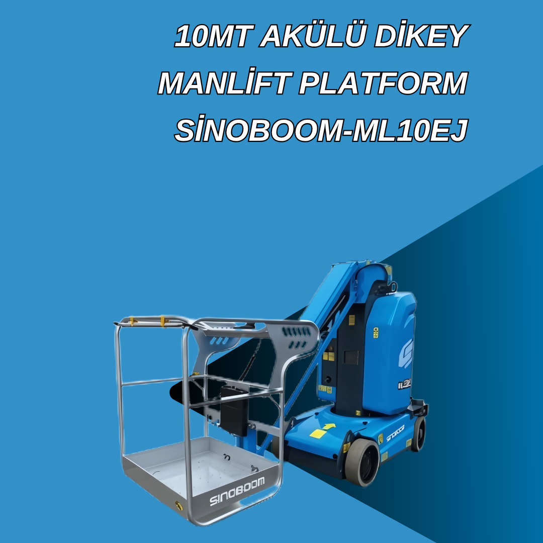 10mt akulu dikey manlift platform sinoboom ml10ej 2