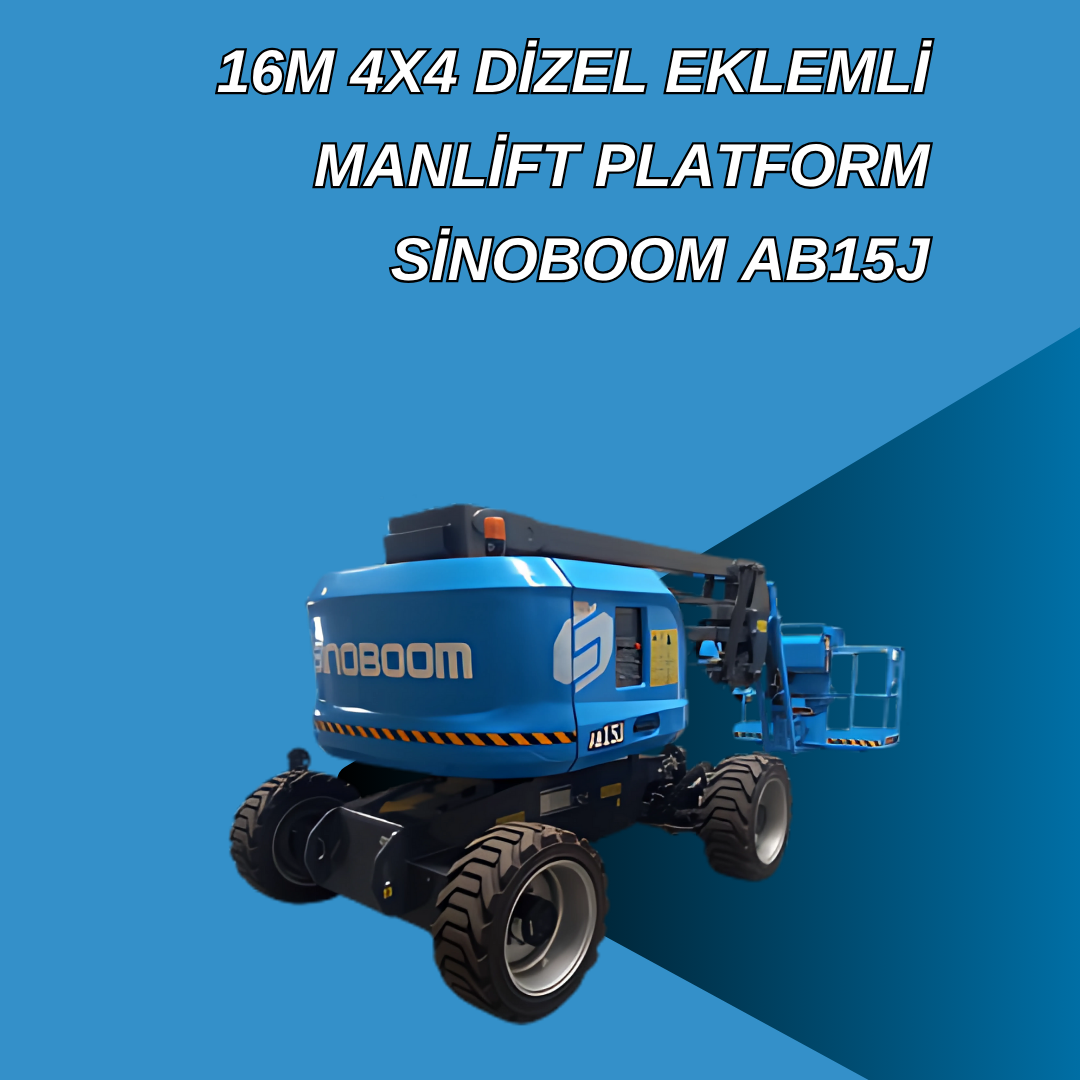 16m 4x4 dizel eklemli manlift platform sinoboom ab15j 2