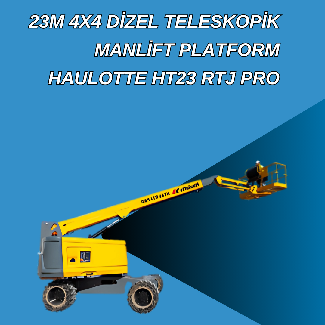 23m 4x4 dizel teleskopik manlift platform haulotte ht23 rtj pro 2