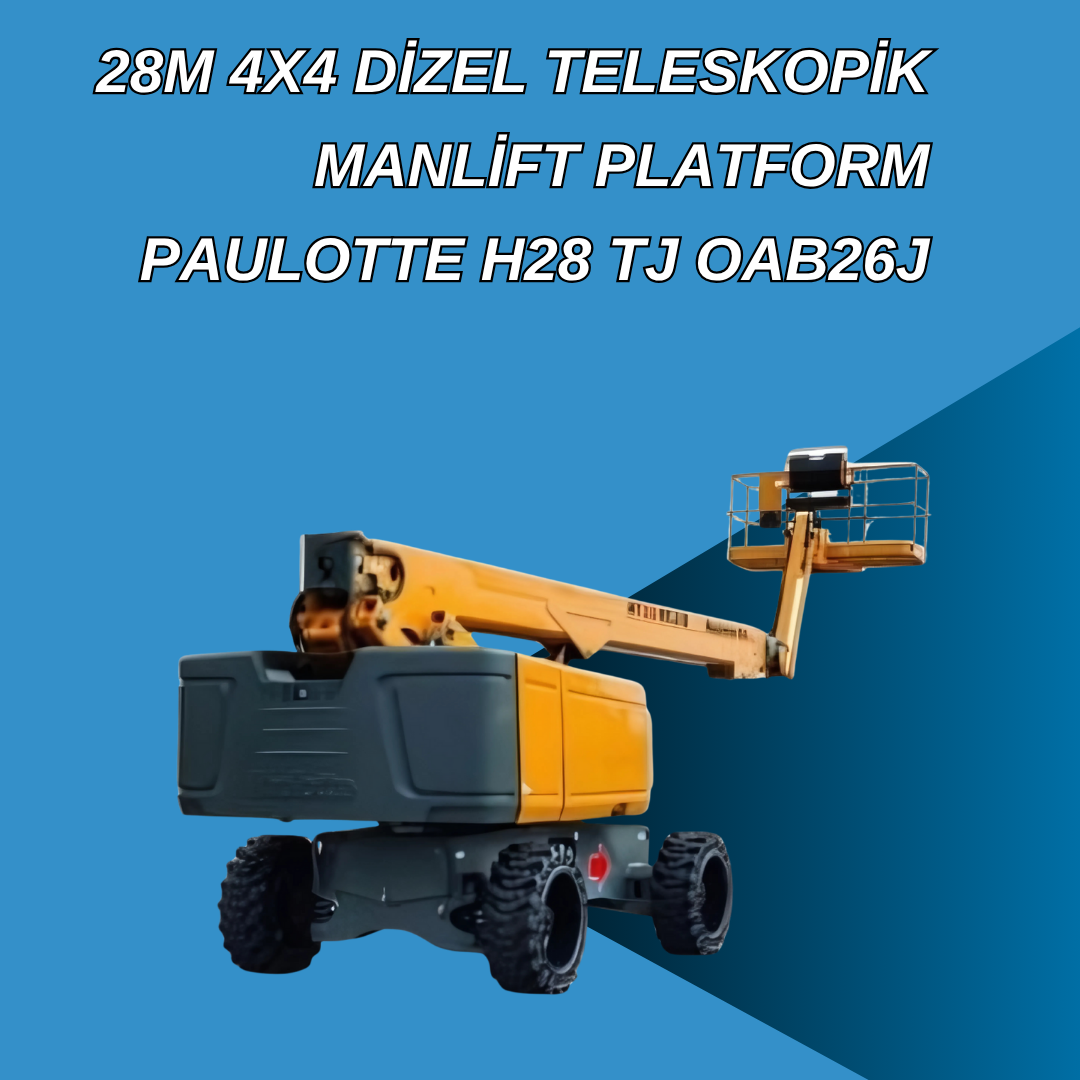 28m 4x4 akulu eklemli manlift platform sinoboom abb26j 4