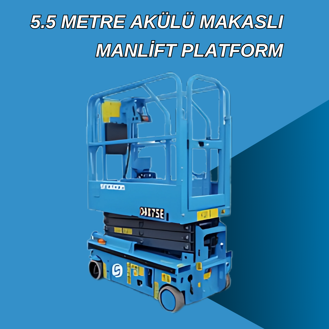 5.5 metre akulu makasli manlift platform 2
