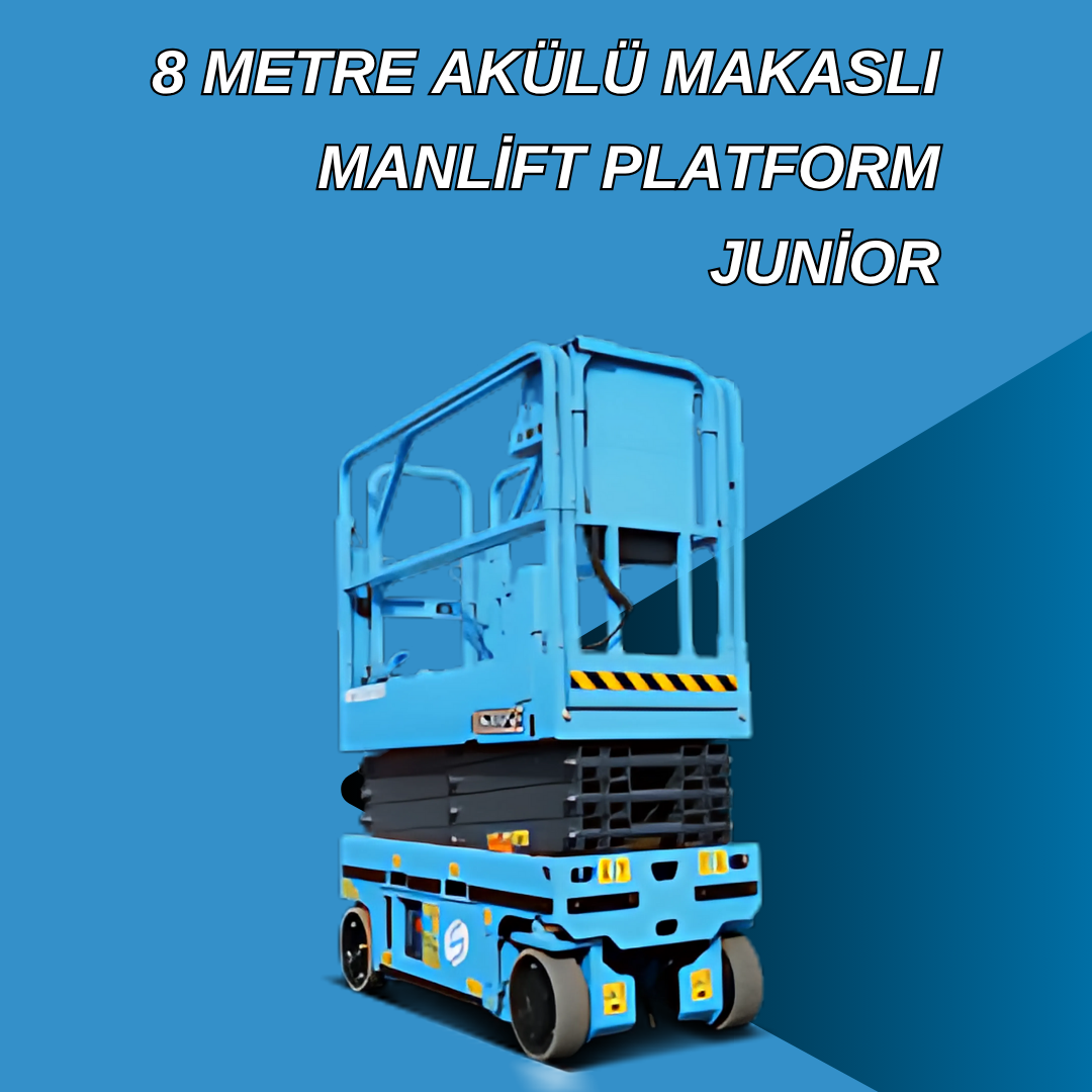 8 metre akulu makasli manlift platform junior 2