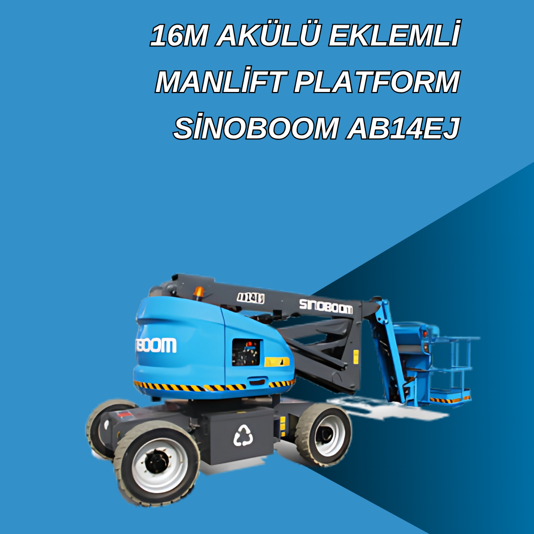 16m akulu eklemli manlift platform sinoboom ab14ej 2