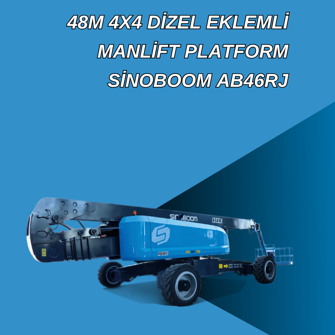 48m 4x4 dizel eklemli manlift platform sinoboom ab46rj 2